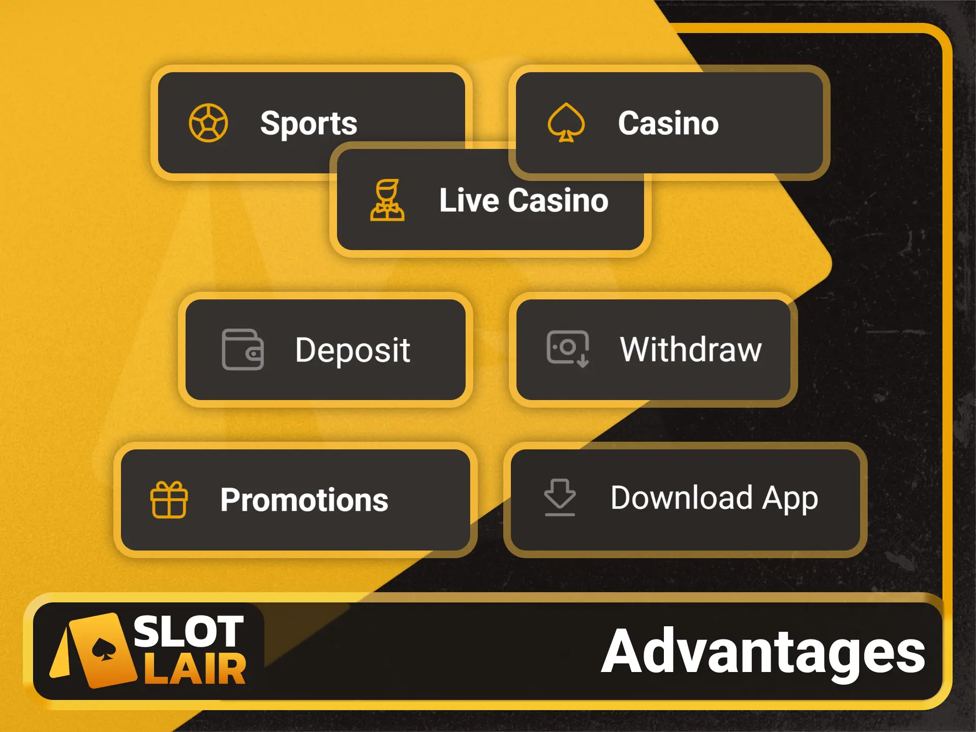Discover the top betting advantages on the Slotlair official interface.