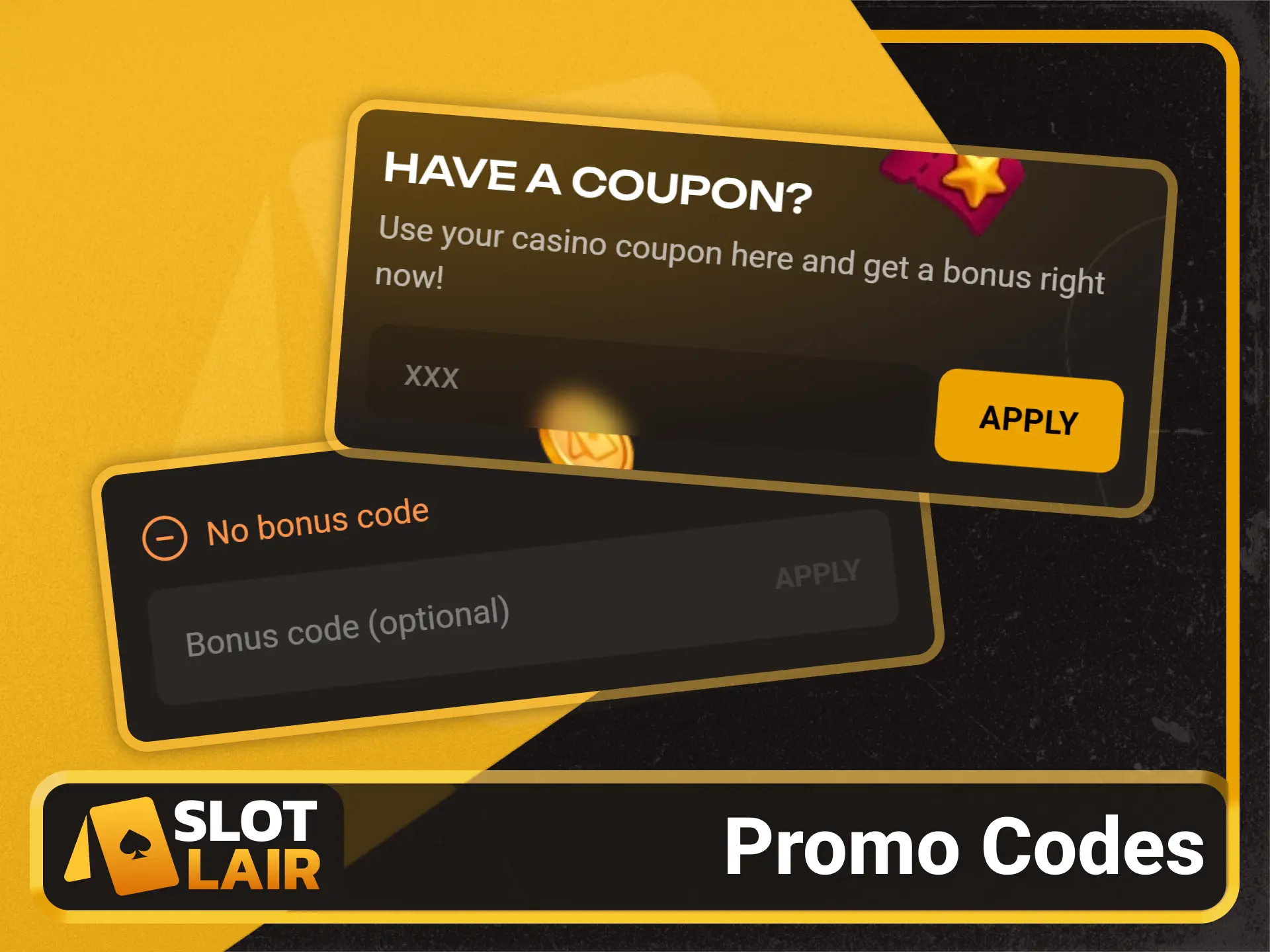 Activate latest casino promo codes on the Slotlair.
