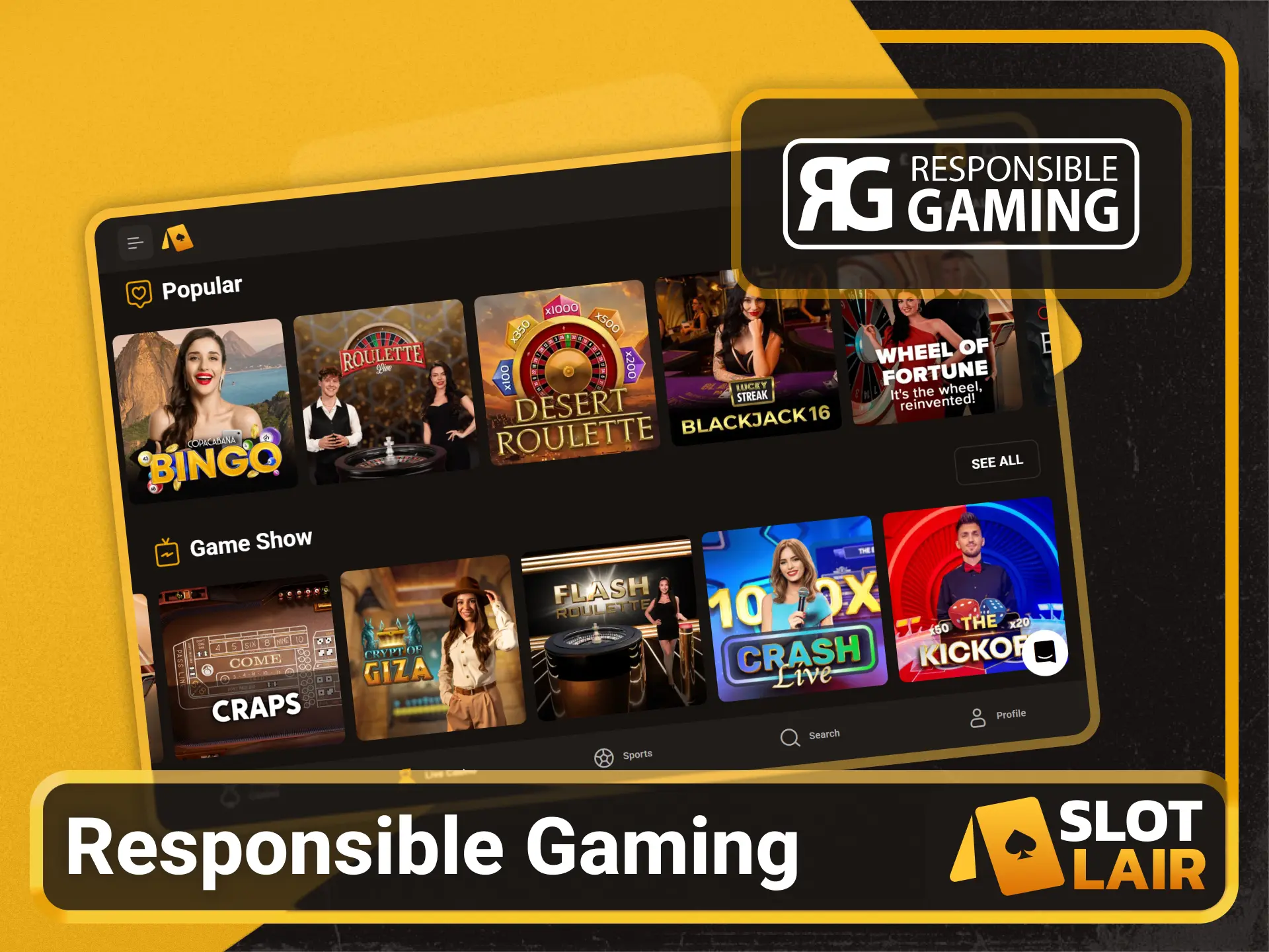 Practice safe and responsible gaming on the Slotlair official hub.