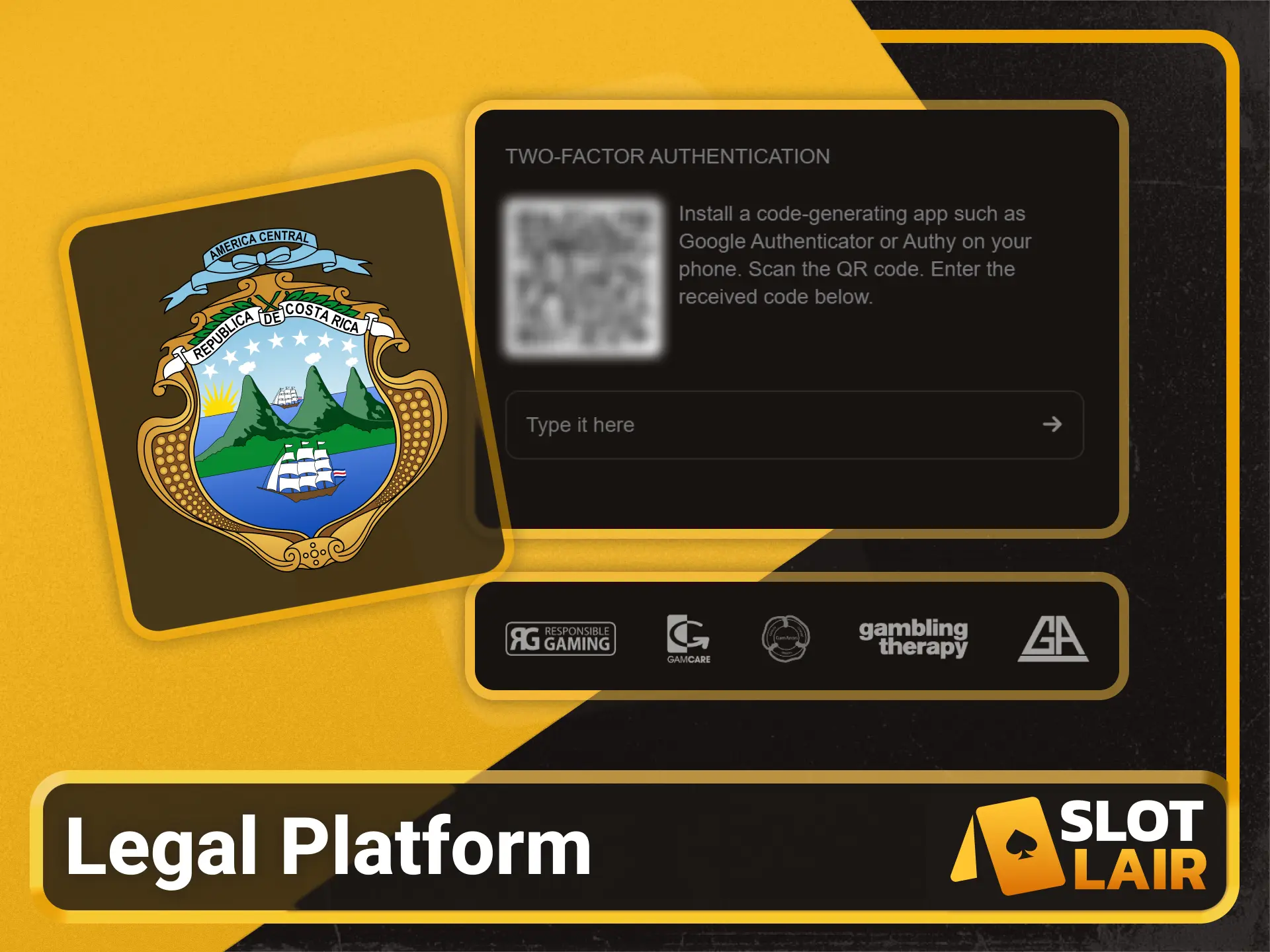 Verify the secure gambling licenses on the Slotlair official website.
