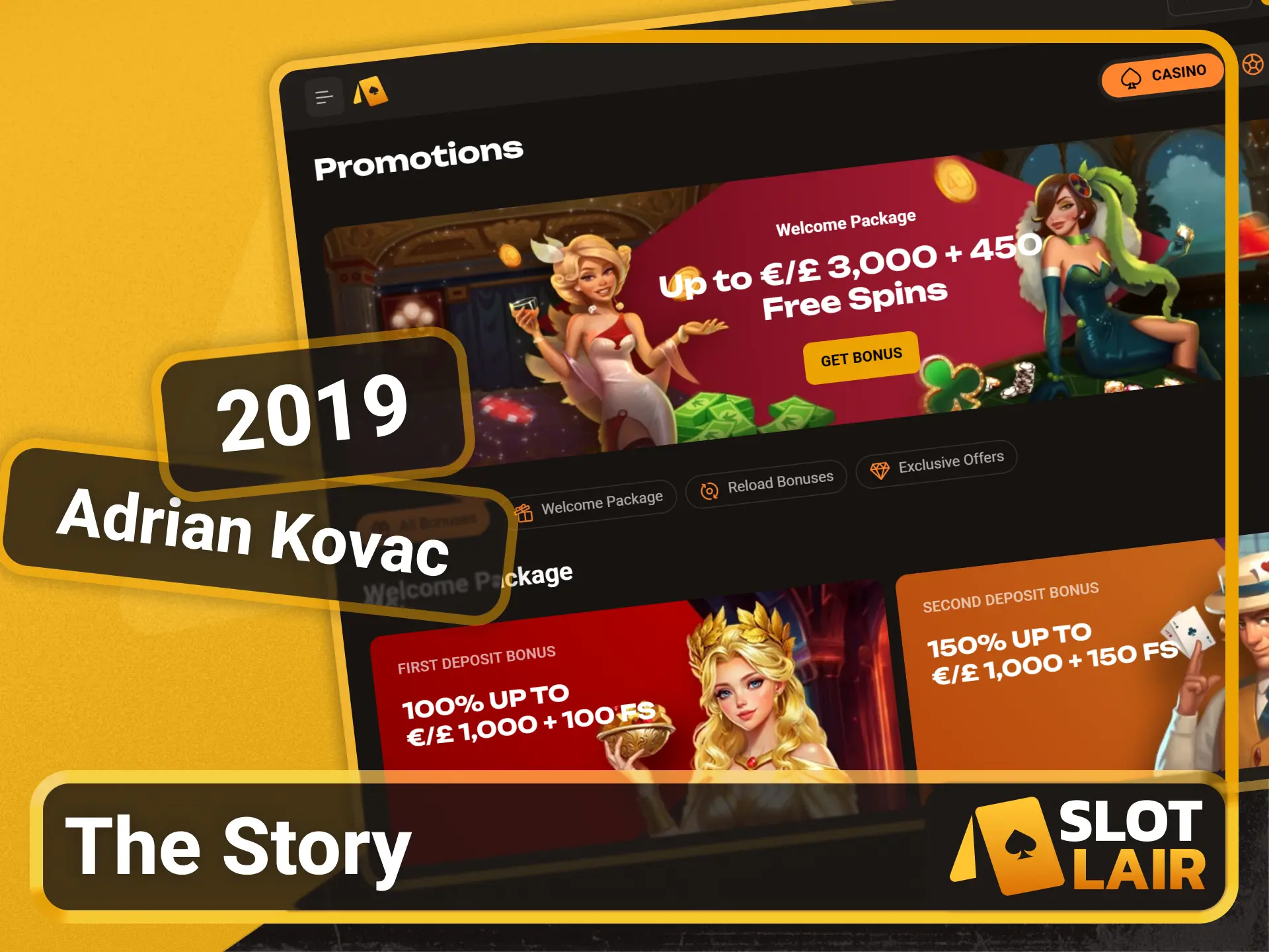 Learn about the brand history on the Slotlair official site.