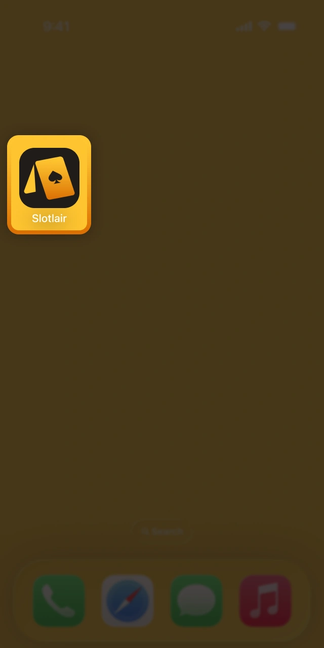 Launch the completed mobile application on the Slotlair official hub.
