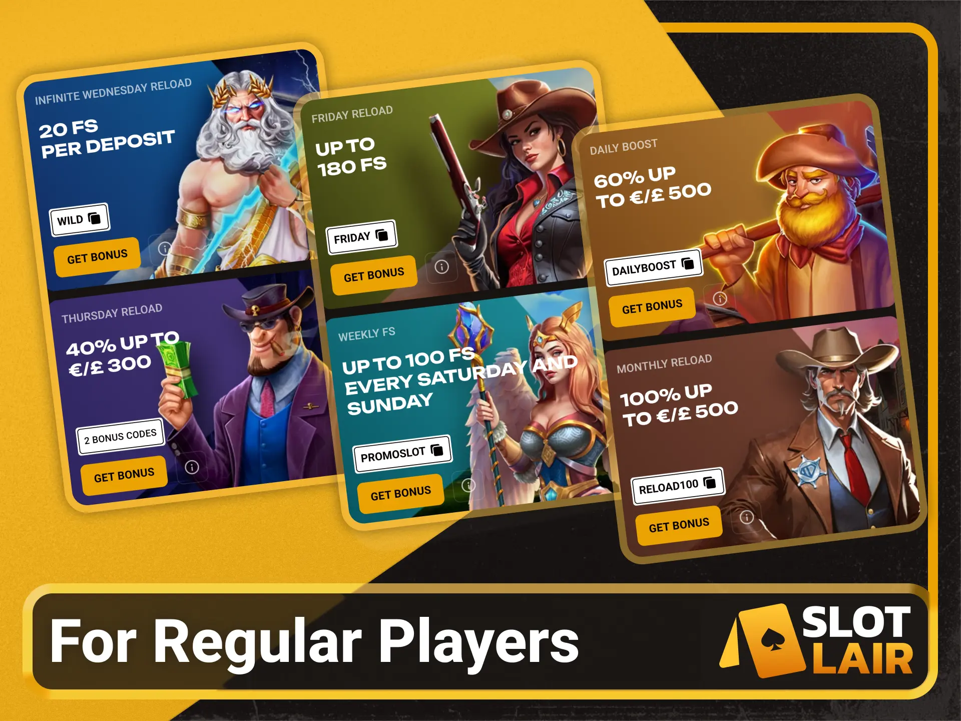 Claim weekly reload bonus offers on the Slotlair official site.