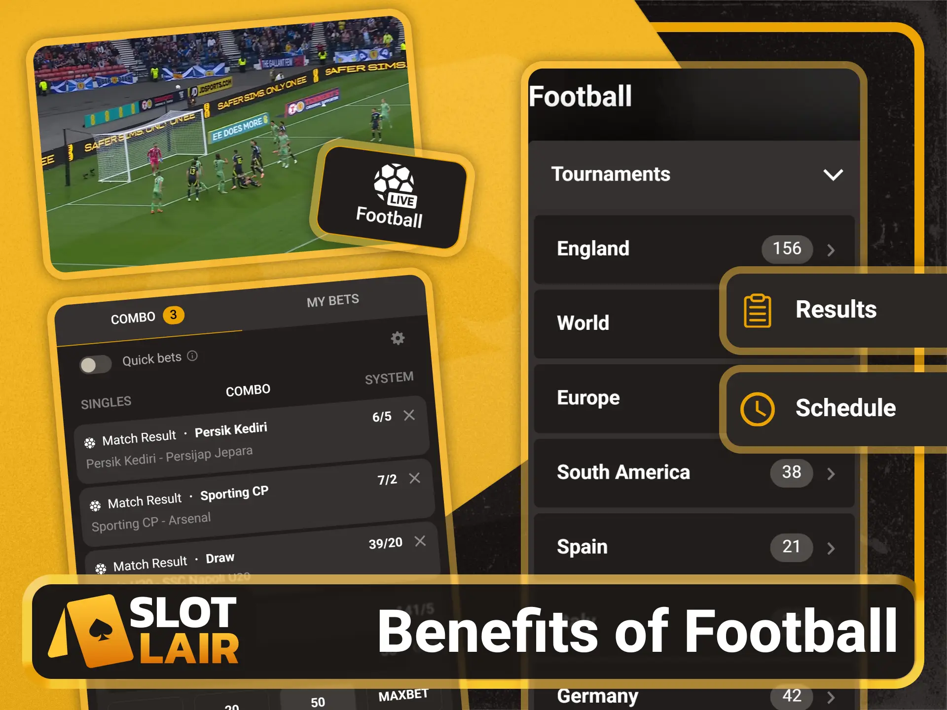 Enjoy top football betting benefits on the Slotlair official.