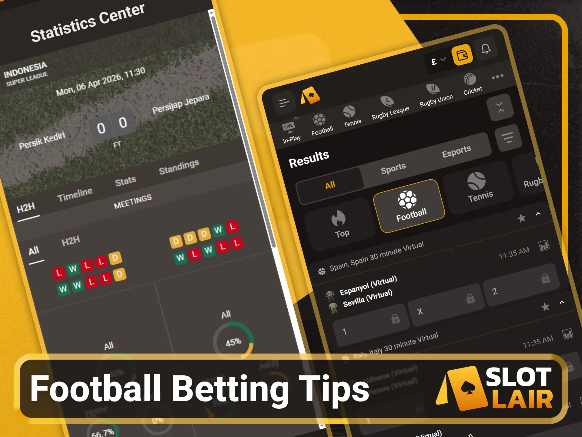 Read professional football betting tips on the Slotlair.