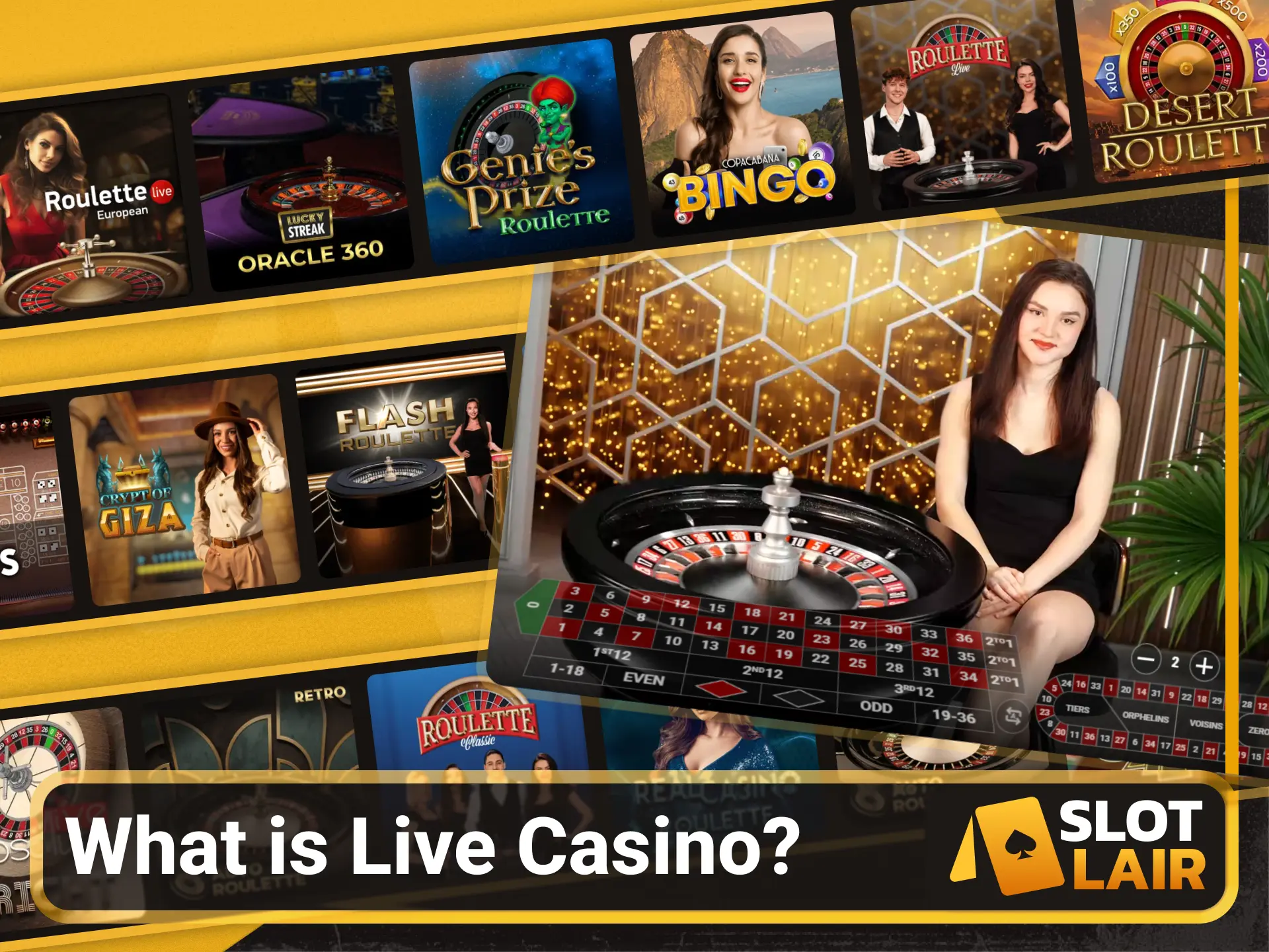 Experience real time dealer gaming on the Slotlair official site.