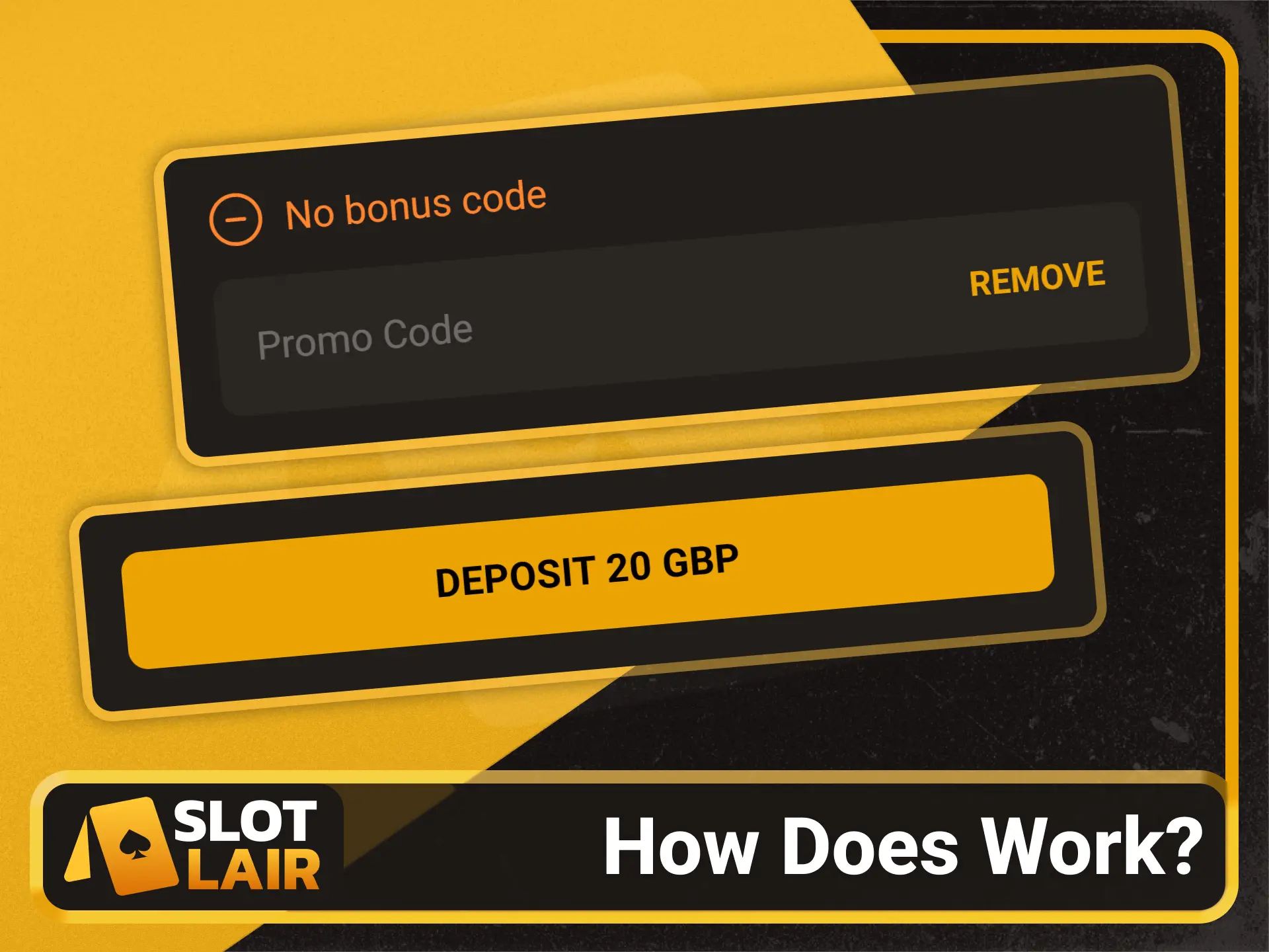 Learn how promo codes function on the Slotlair official site.