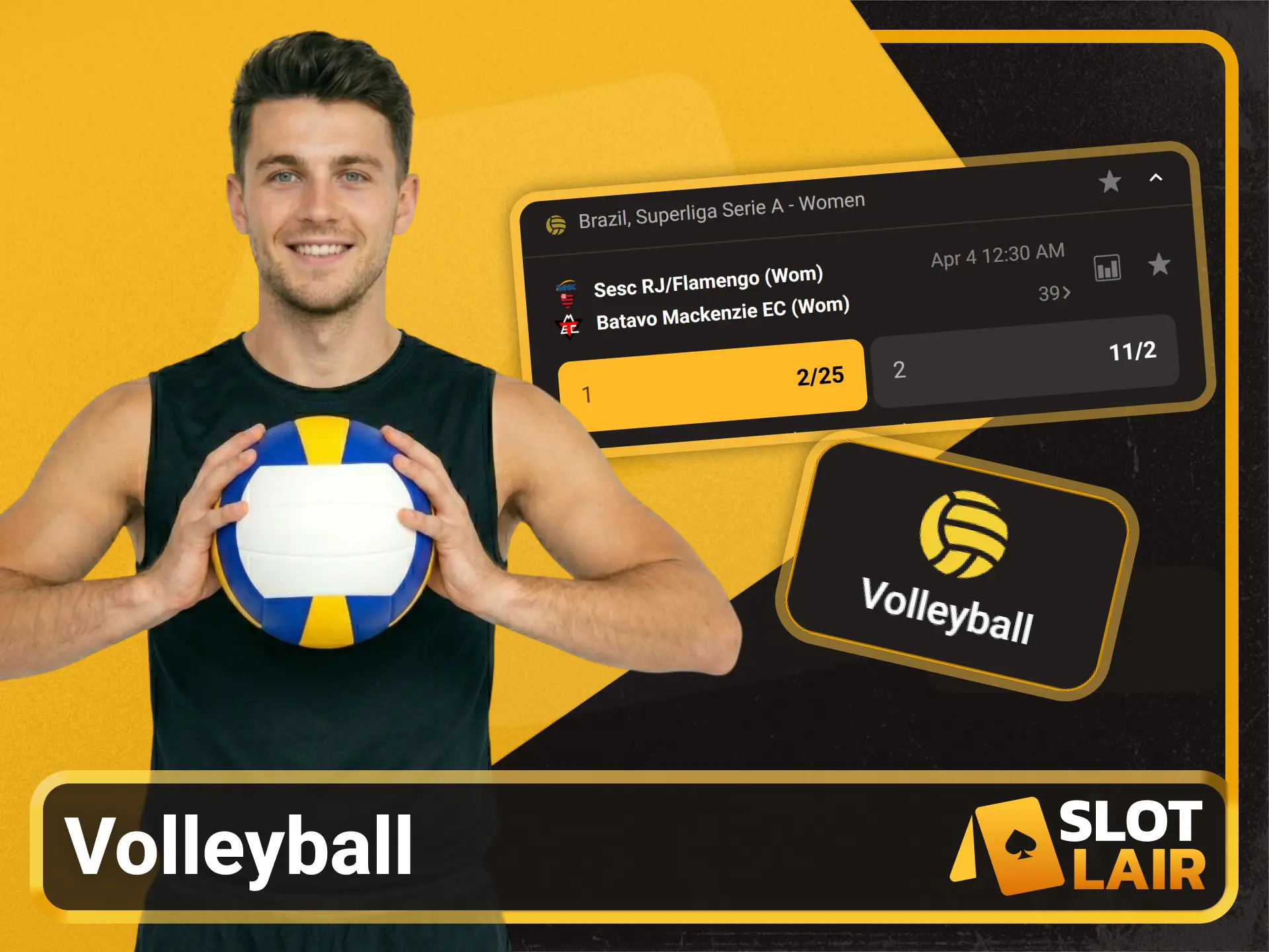 Access live volleyball betting markets on the Slotlair official gaming portal.
