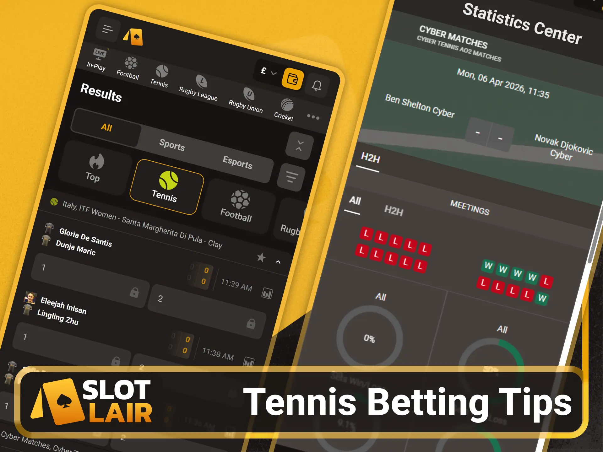 Read expert tennis betting tips on the Slotlair official.