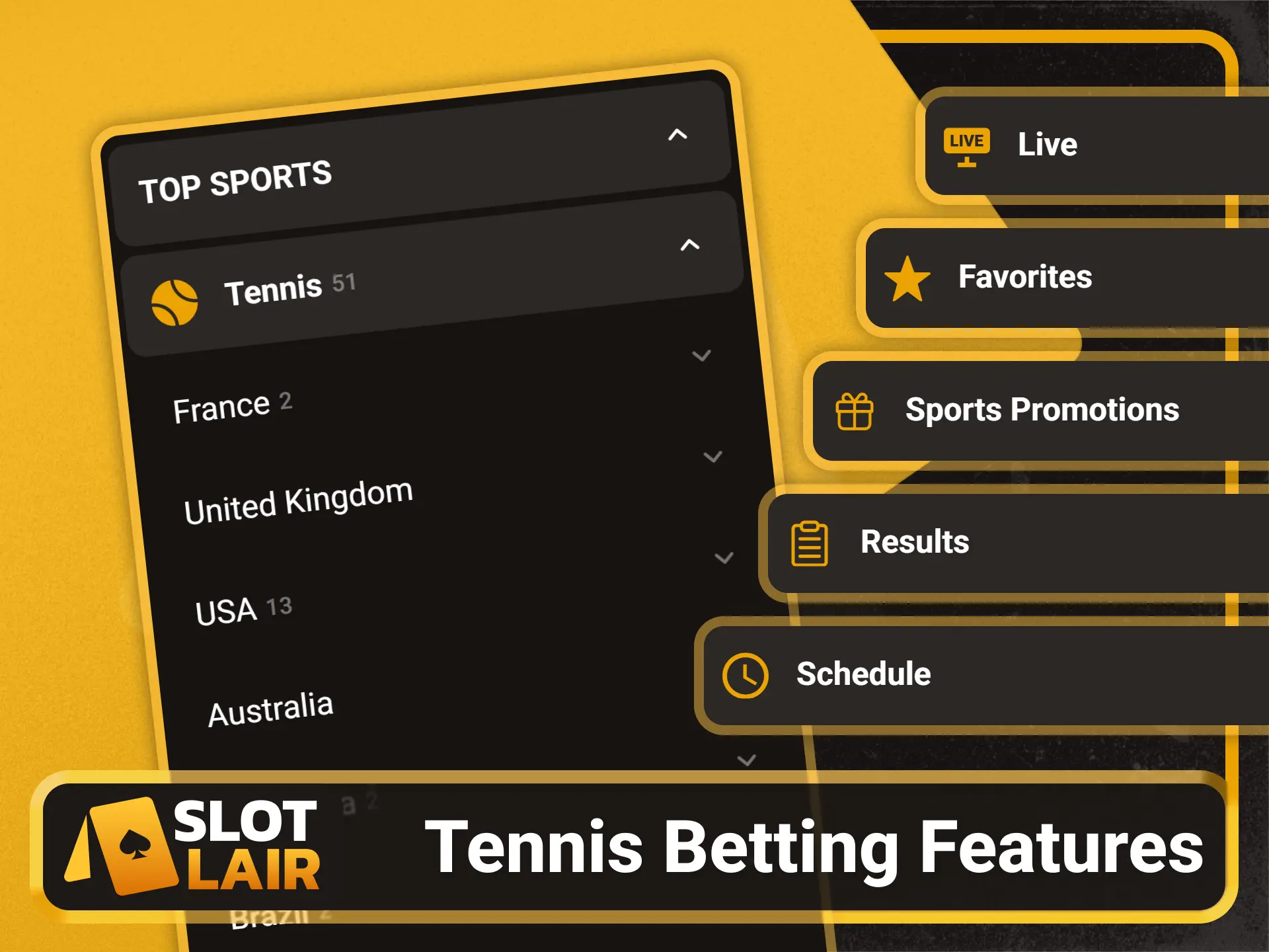 Explore professional tennis betting features on the Slotlair official portal.